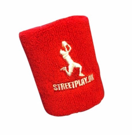 1 stk Svedbånd Streetplay Logoman i Rød. 1 stk Svedbånd Streetplay Logoman i Rød.