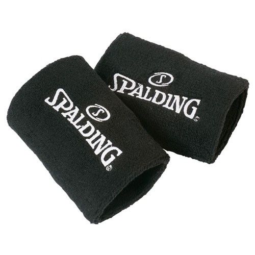 2 stk Spalding Black wristband/Svedbånd med logo. 2 stk Spalding Black wristband/Svedbånd med logo.