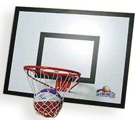 Basketplade med pro dunkekurv og net str.120 x 90 cm. Basketplade med pro dunkekurv og net str.120 x 90 cm.